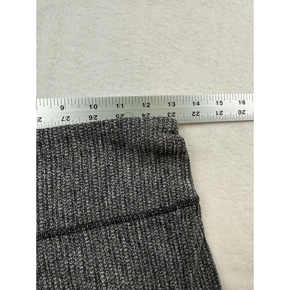 Lululemon Wunder Under Pant Coco Pique Black & White Full Length Size 6